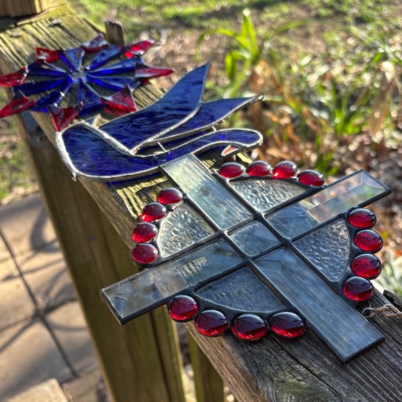 Vintage Other - Trio of stained glass sun catchers